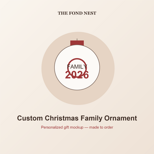 Custom Christmas Family Ornament