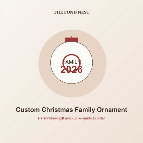 Custom Christmas Family Ornament