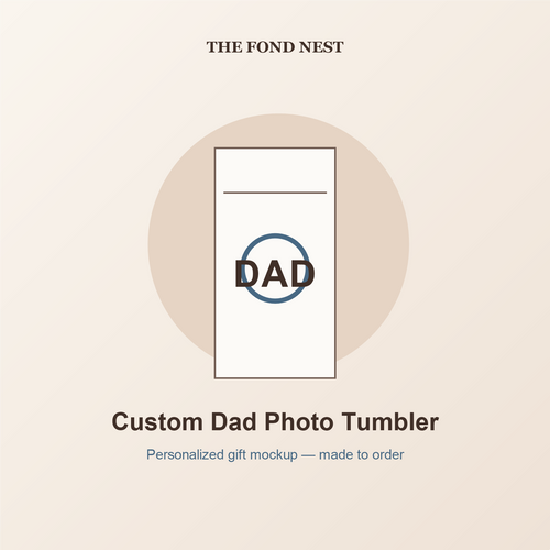 Custom Dad Photo Tumbler