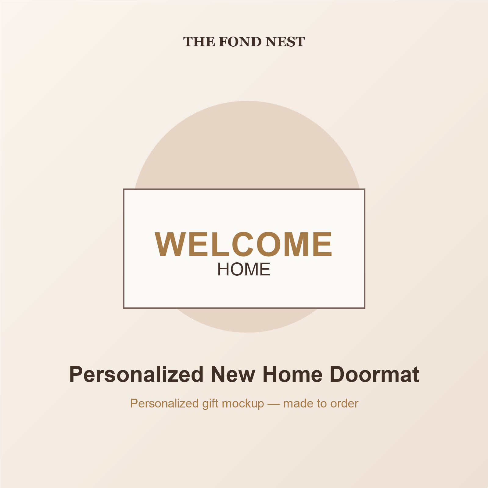 Personalized New Home Doormat