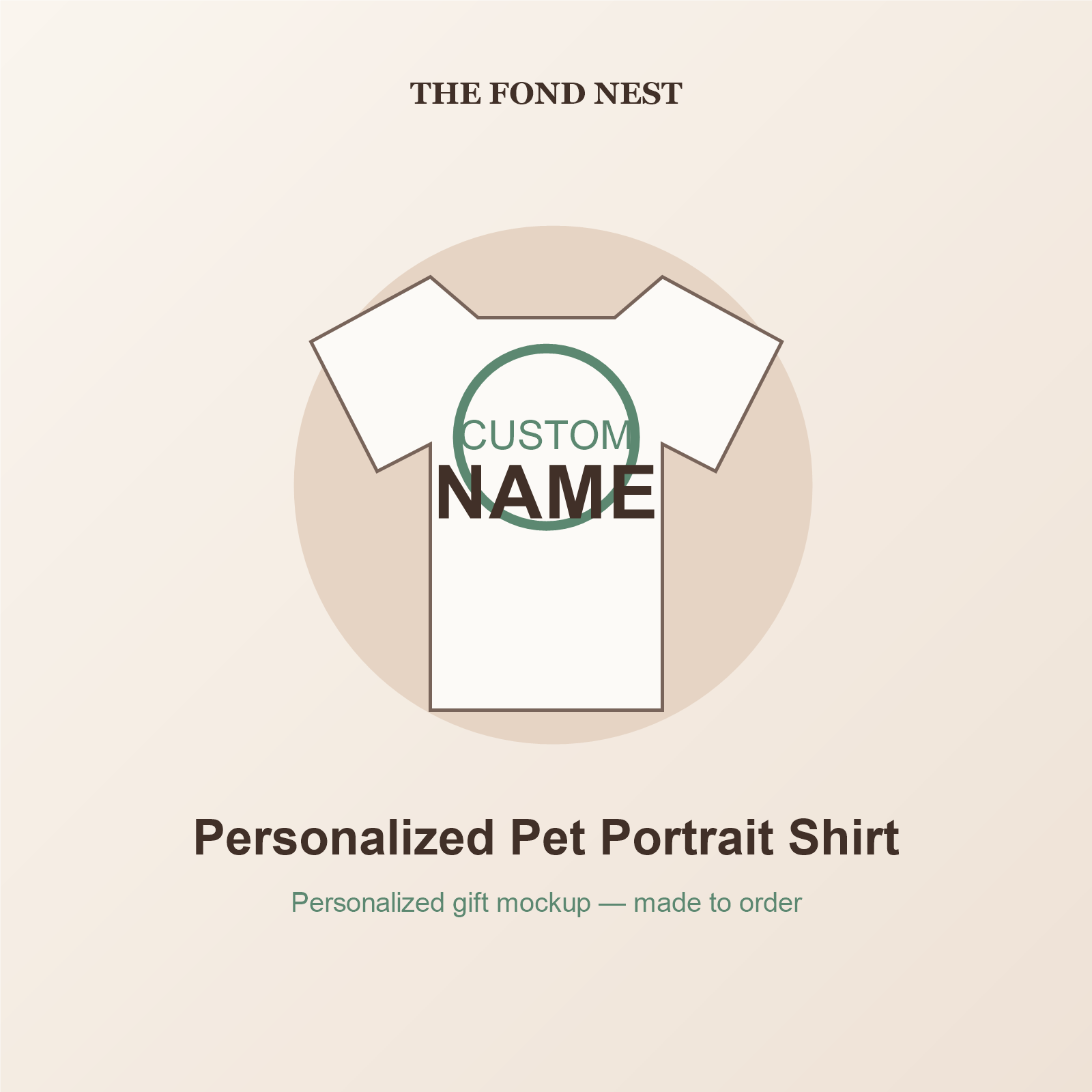 Personalized Pet Portrait Shirt